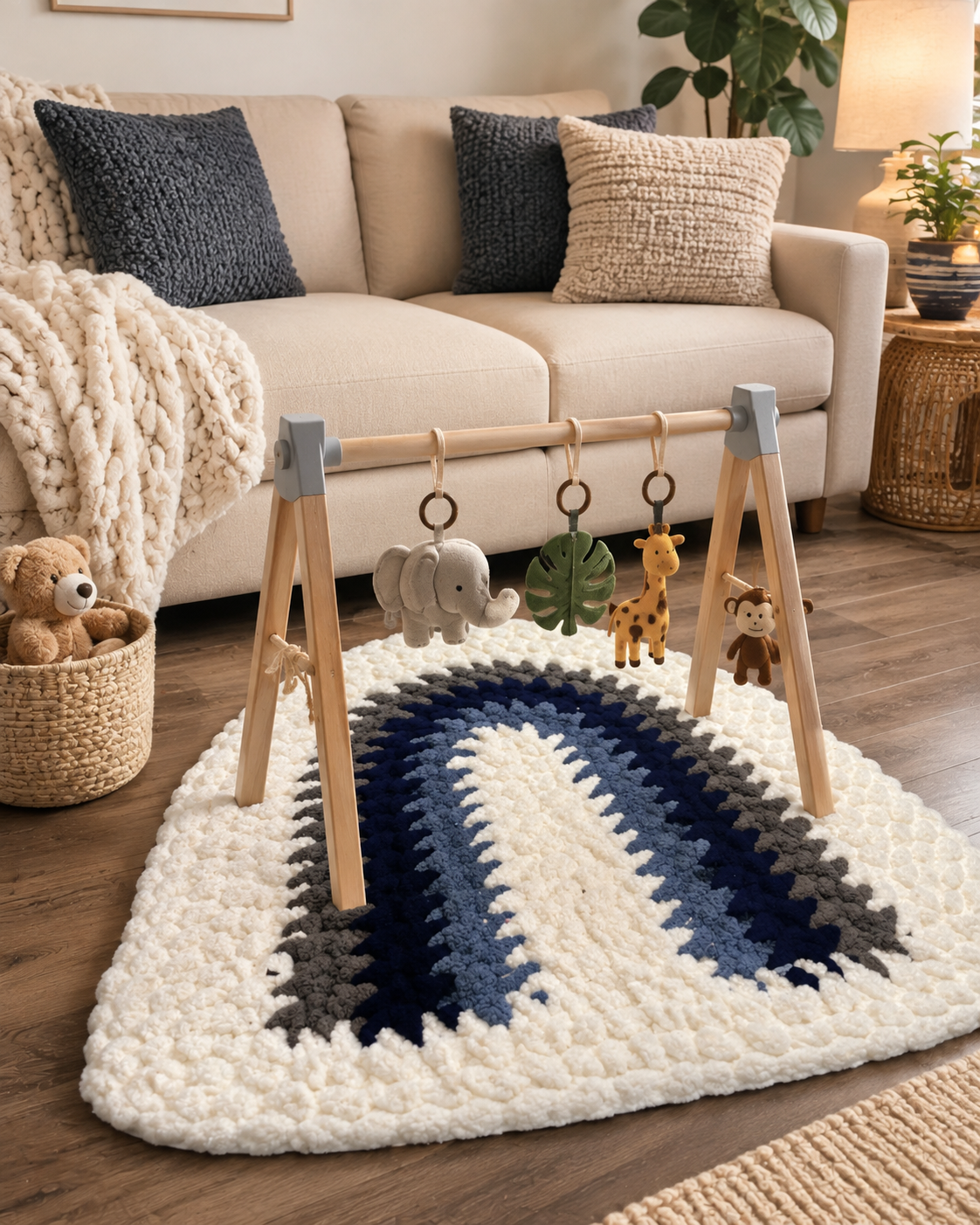 Little Dreamer Chunky Knit Baby Play Mat